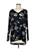 Avon 100% Polyester Black Long Sleeve Blouse Size M - photo 1