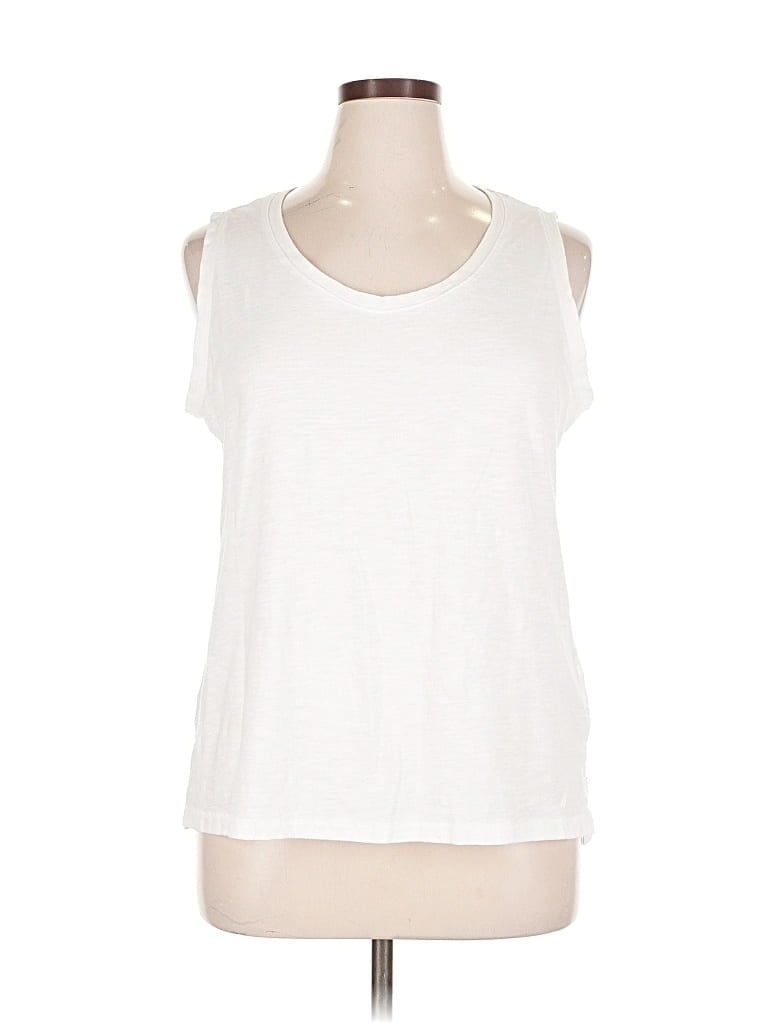 Pre-owned Nautica Sleeveless T-shirt In White