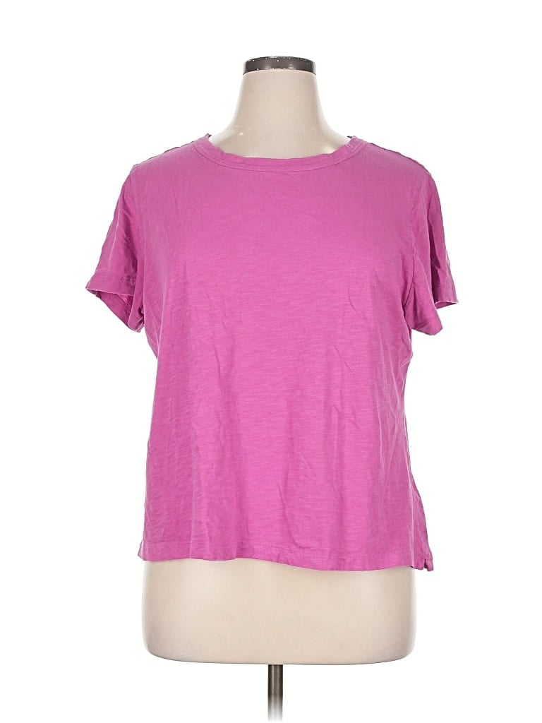 Pre-owned Ann Taylor Loft Short Sleeve T-shirt In Pink