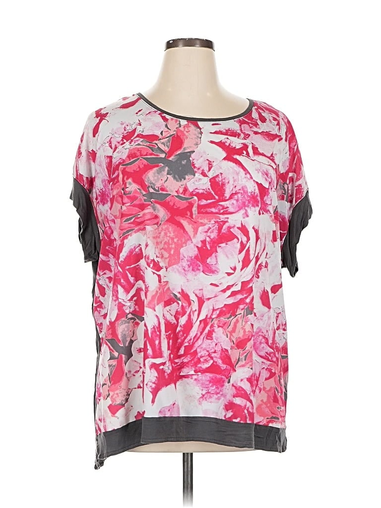 Pre-owned Apt. 9 Short Sleeve Blouse In Pink