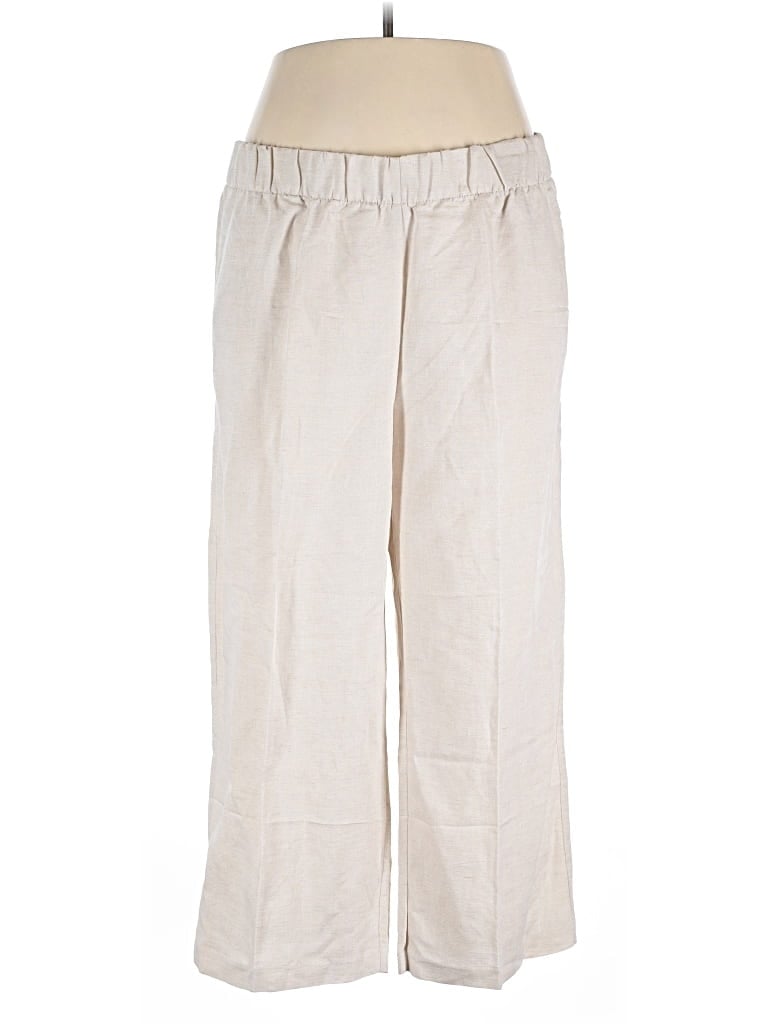 Pre-owned H&m Linen Pants In White