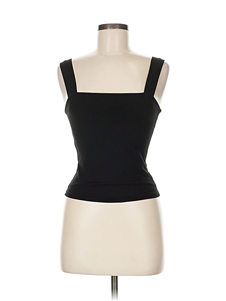 Pre-owned Unbranded Tank Top Black Strapless Neckline Tops