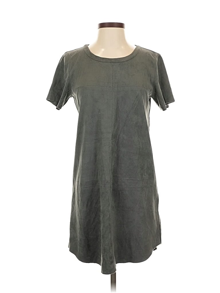 Pre-owned Olivaceous Casual Dress In Gray