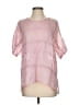 Vince. Pink Short Sleeve Blouse Size S - photo 1