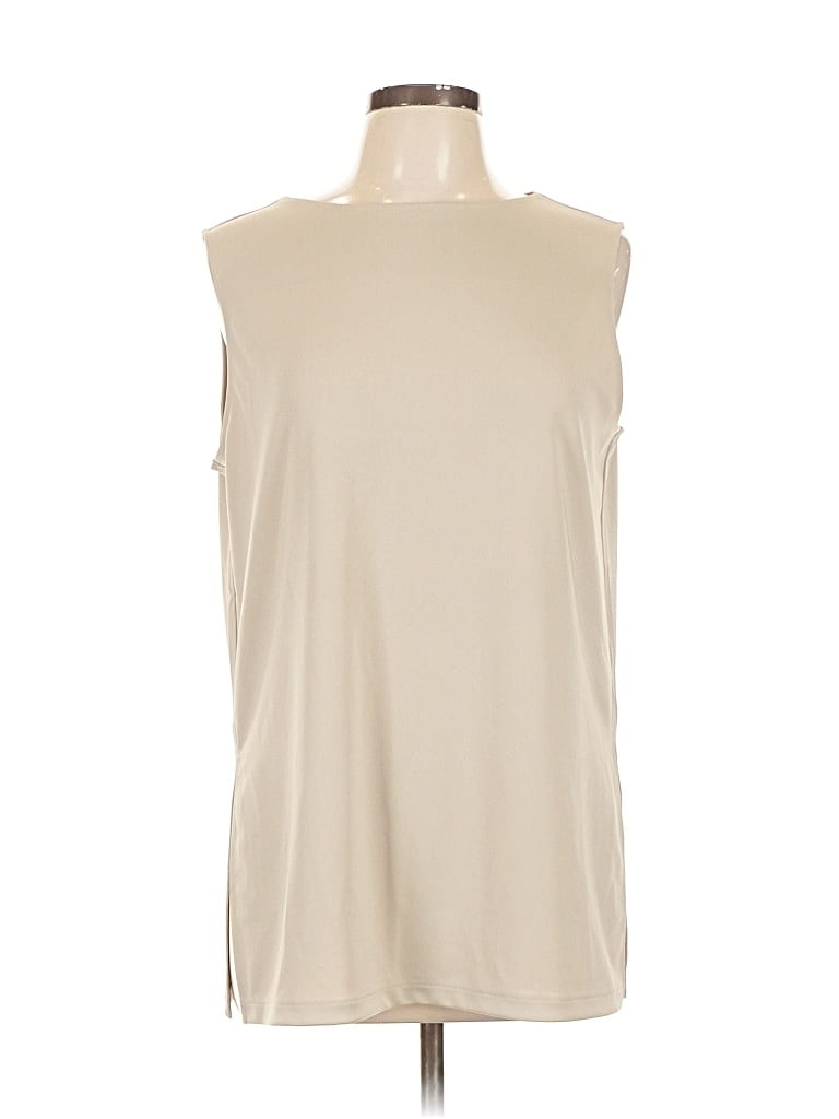 Pre-owned Uniqlo Sleeveless Blouse In White