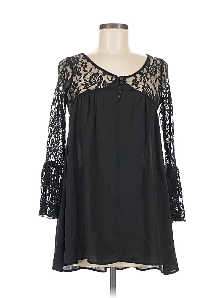 Pre-owned Ella Moss Casual Dress In Black