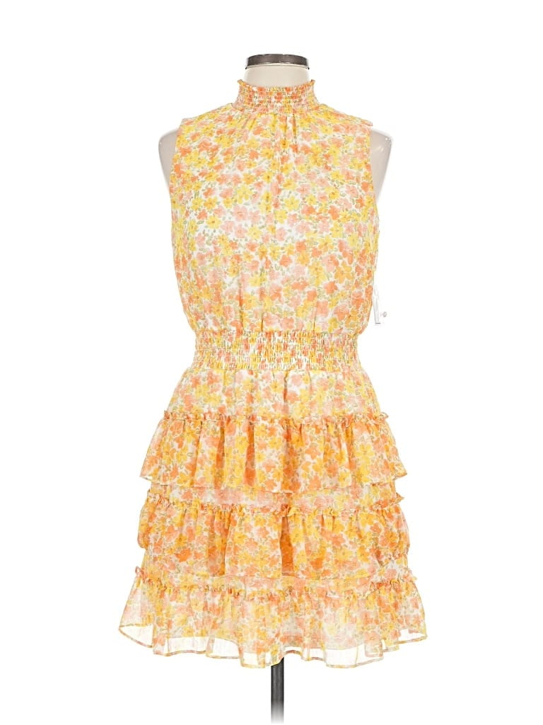 Pre-owned 1.state Cocktail Dress In Yellow