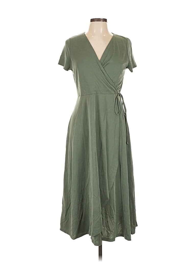 Pre-owned Chris & Carol Casual Dress In Green
