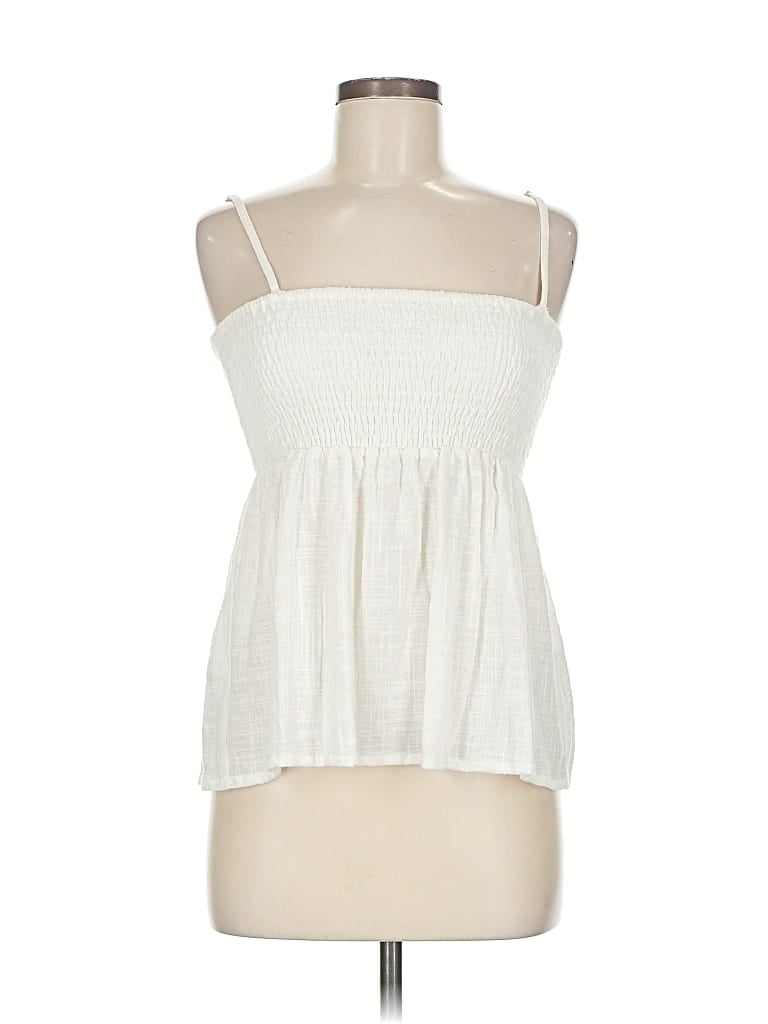 Pre-owned Assorted Brands Sleeveless Blouse In White