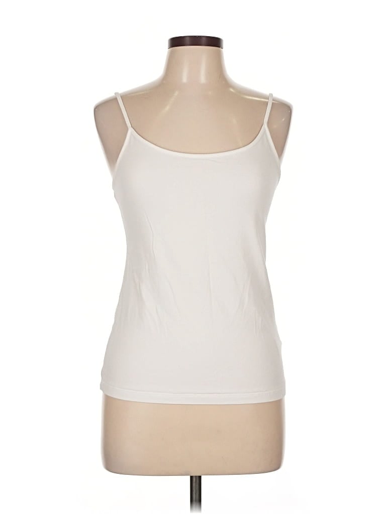 Pre-owned Gap Tank Top Ivory Strapless Neckline Tops In White