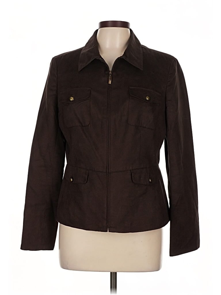 Pre-owned Evan Picone Jacket In Brown