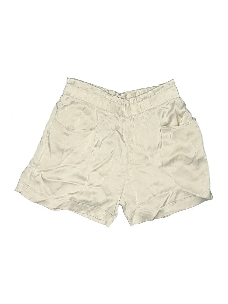 Pre-owned Lola And Sophie Khaki Shorts In White