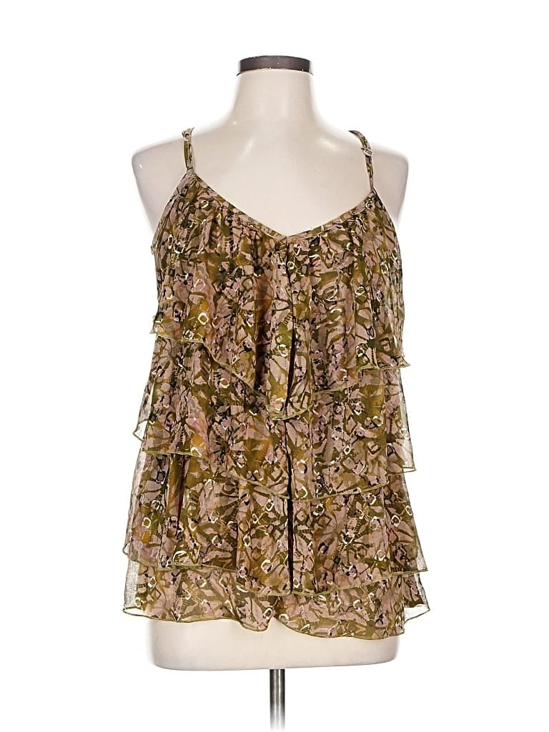 Pre-owned Eyeshadow Tank Top Brown Halter Neckline Tops