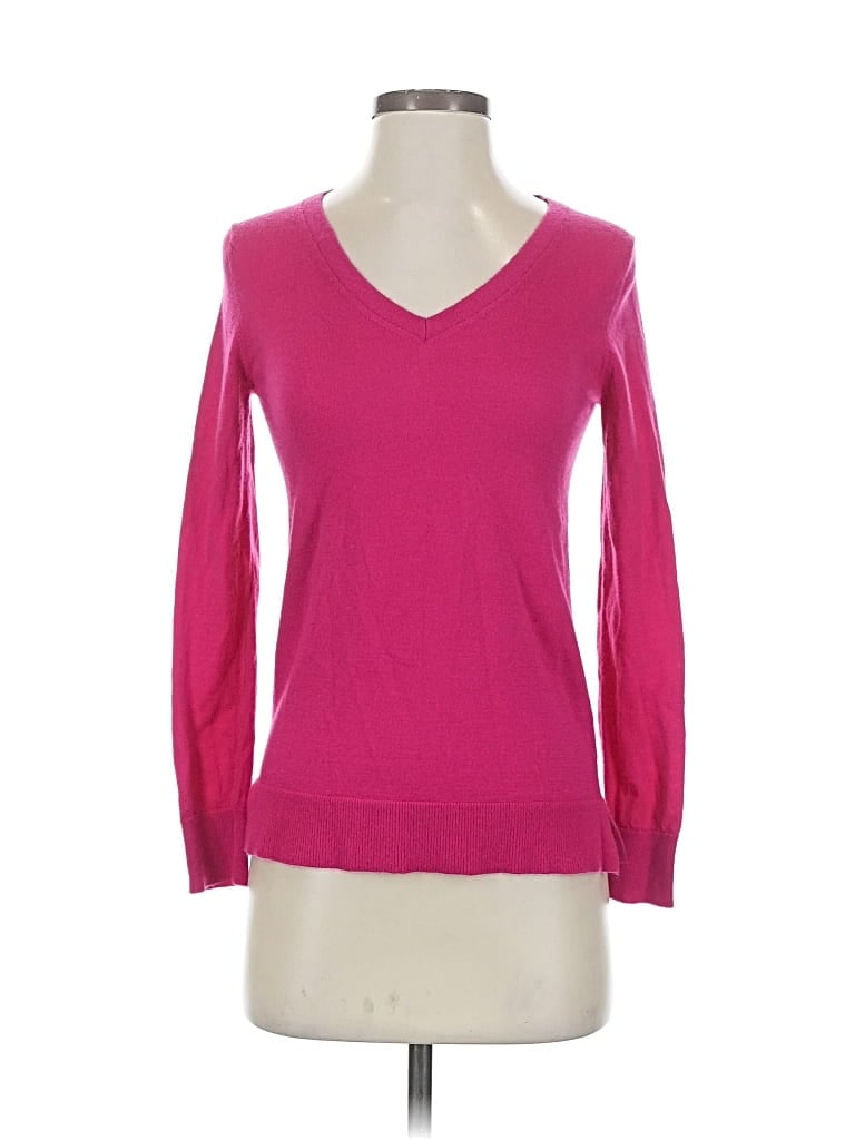 Pre-owned Banana Republic Wool Pullover Sweater In Pink