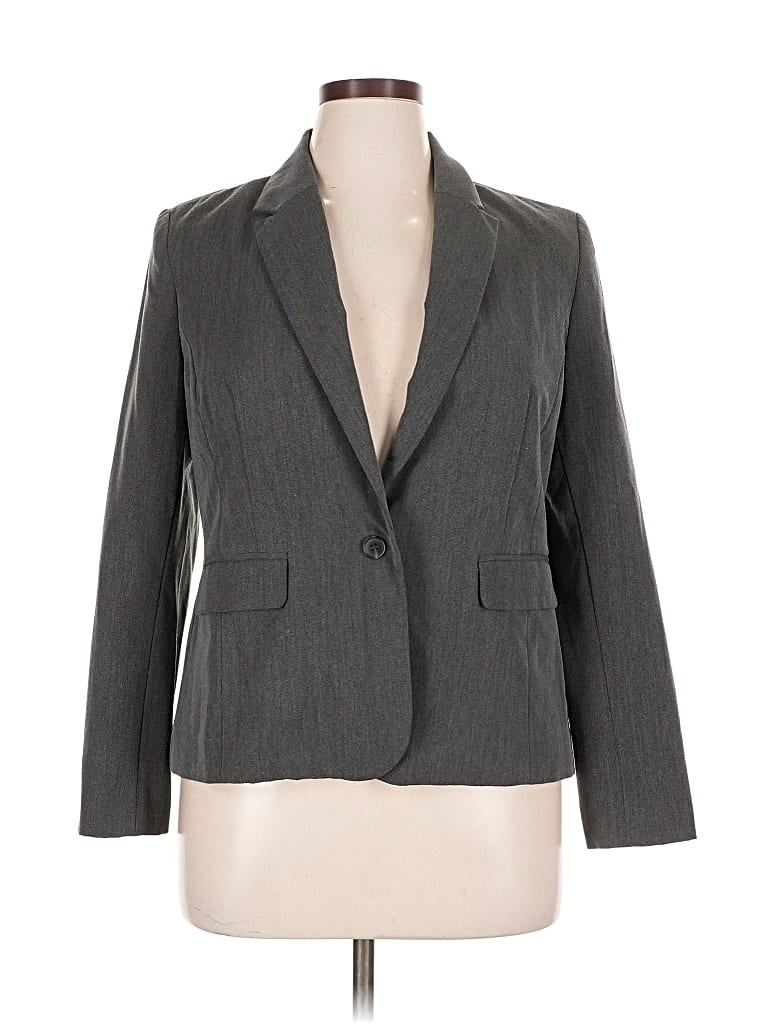 Pre-owned Worthington Blazer Jacket In Gray