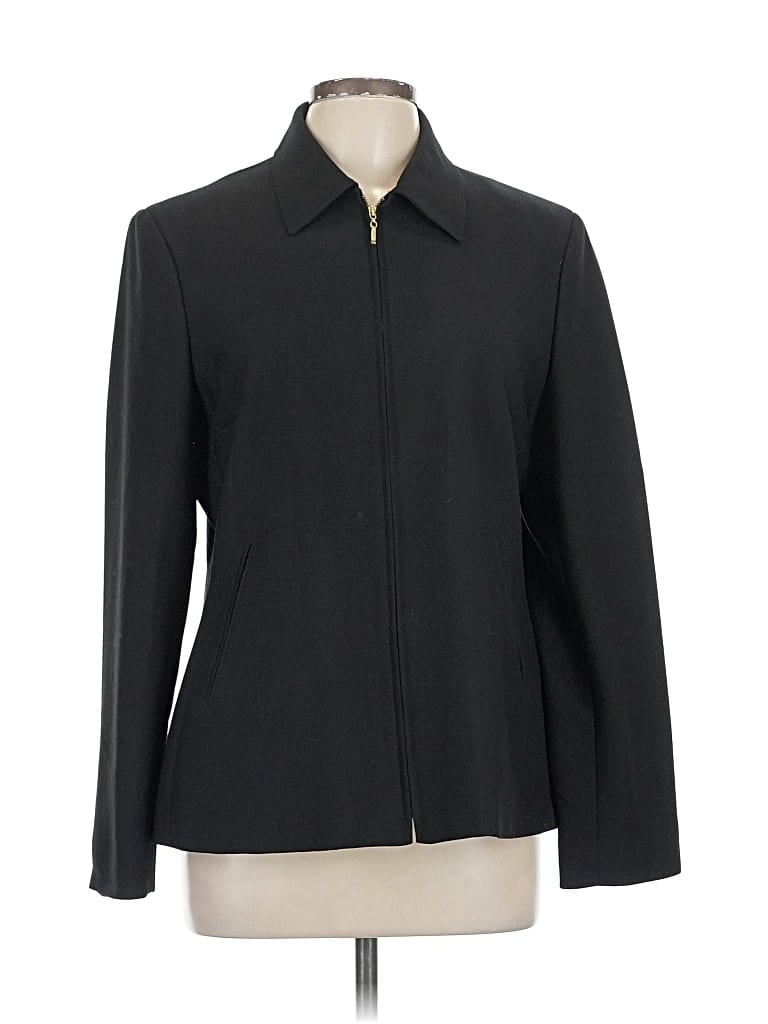 Pre-owned Evan Picone Blazer Jacket In Black