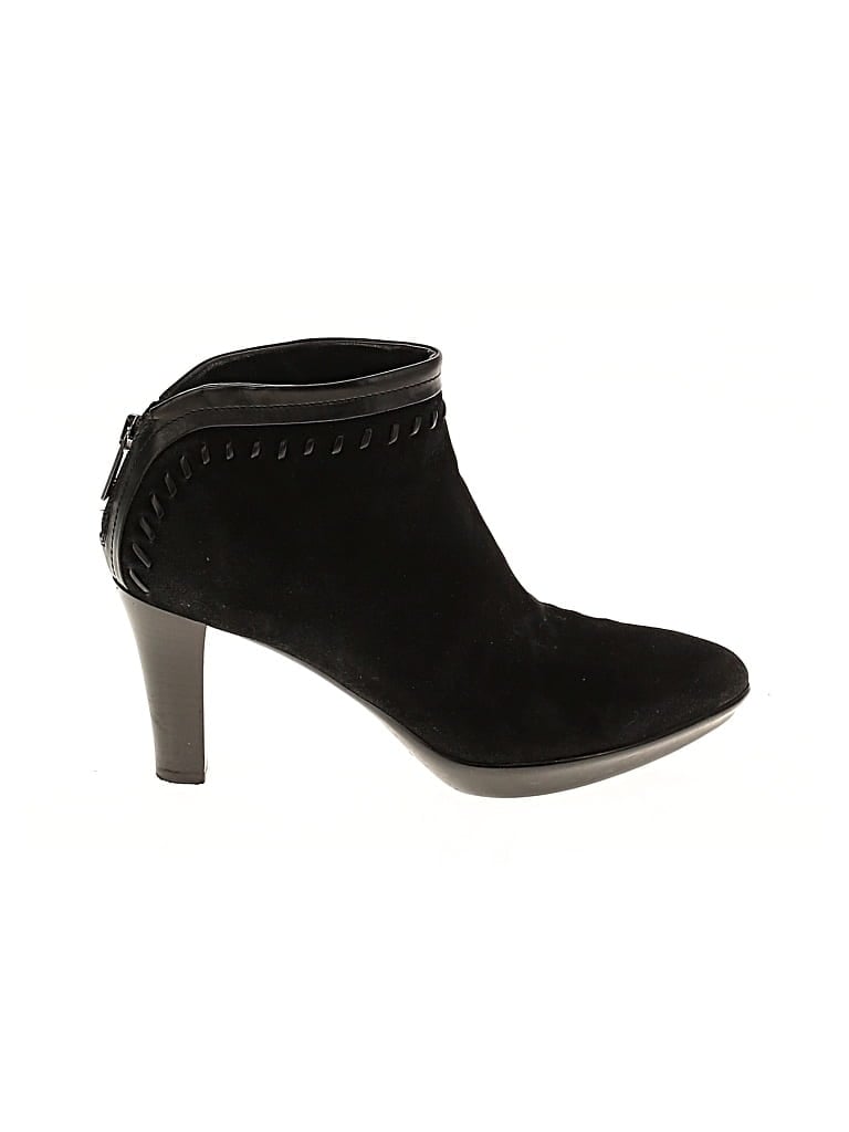 Pre-owned Aquatalia Ankle Boots In Black