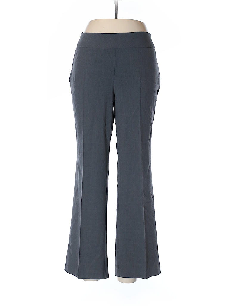 Roz & Ali Solid Gray Dress Pants Size 12 - 93% off | thredUP