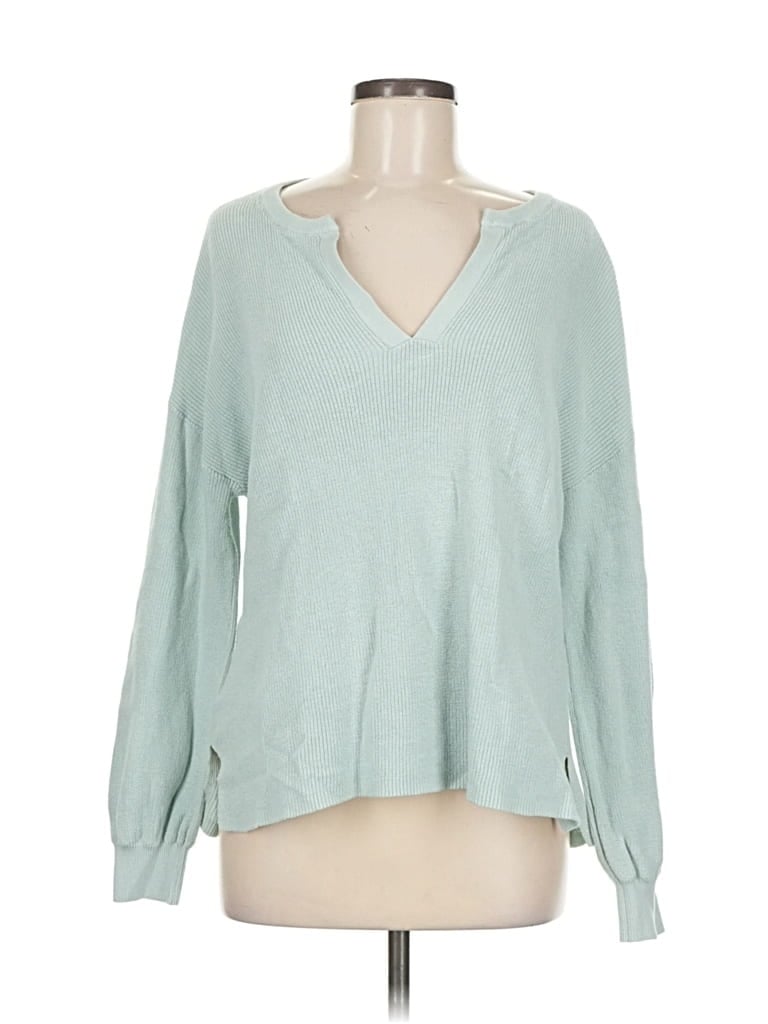 Pre-owned Ann Taylor Loft Pullover Sweater In Blue