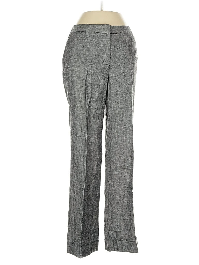 Pre-owned Calvin Klein Linen Pants In Gray