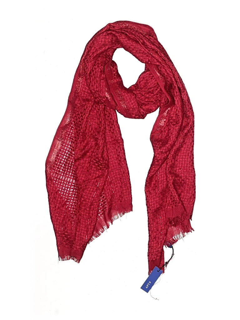 Pre-owned Apt. 9 Scarf In Red