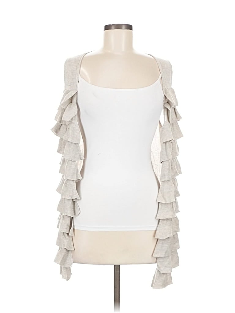 Pre-owned J.crew Factory Store Cardigan Sweater In White