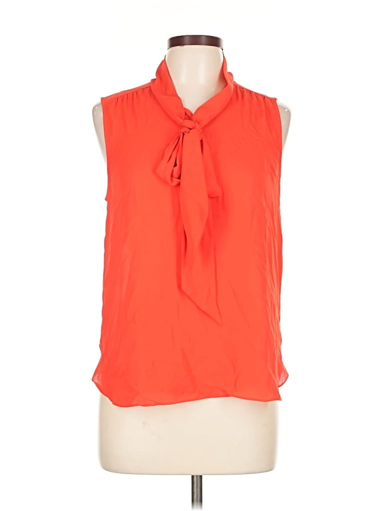 Pre-owned J.crew 365 Sleeveless Blouse In Orange