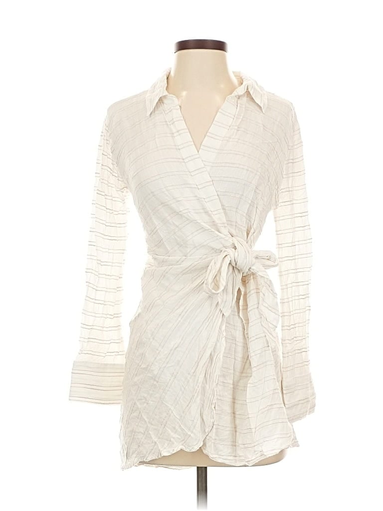 Pre-owned L*space Casual Dress In White