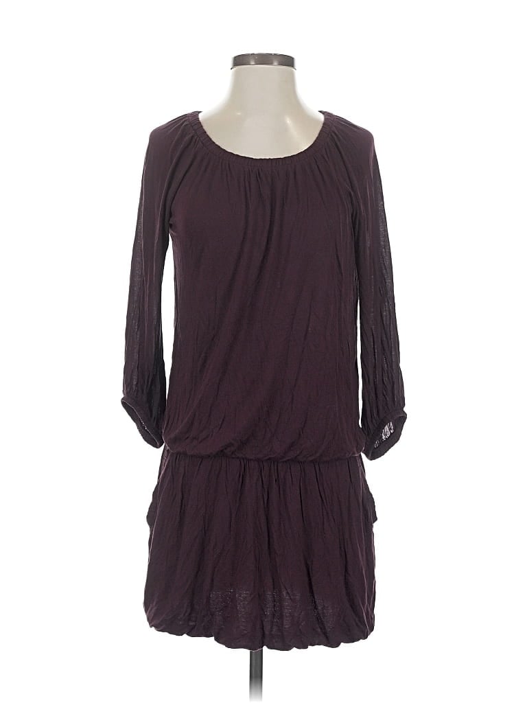 Pre-owned Theory Casual Dress In Burgundy