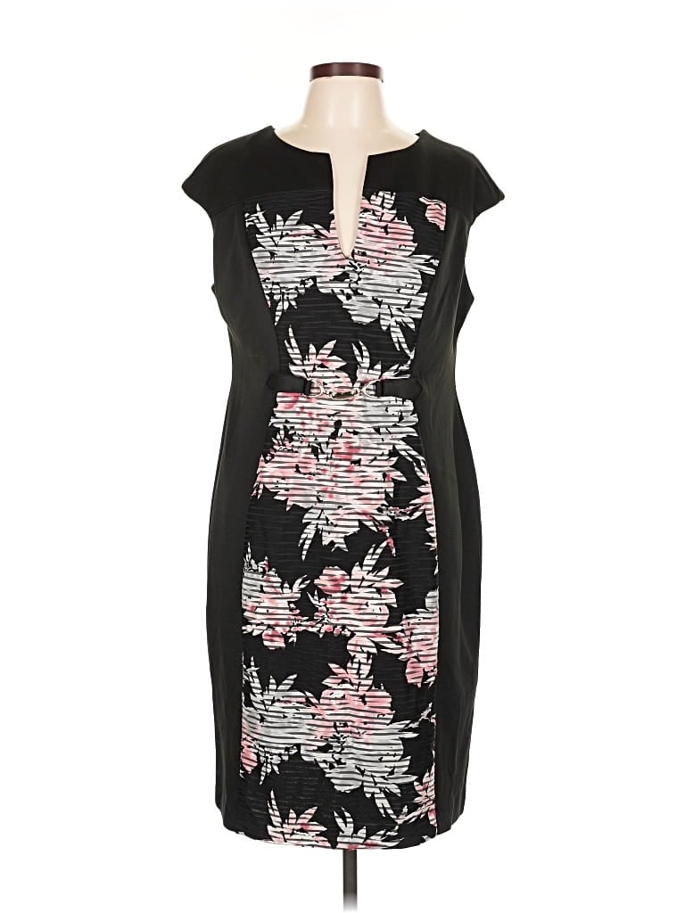 Pre-owned Connected Apparel Cocktail Dress In Black