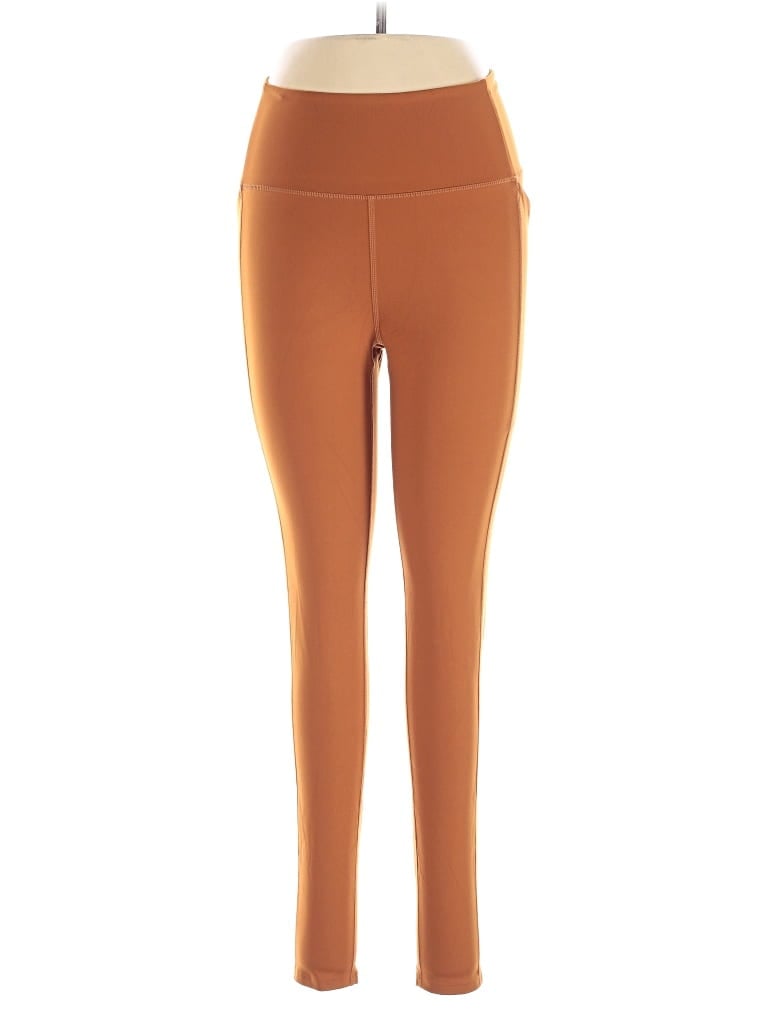 Pre-owned Girlfriend Collective Active Pants In Brown