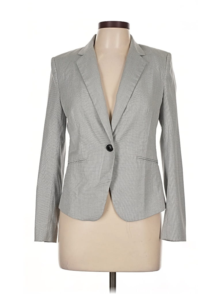 Pre-owned H&m Blazer Jacket In Gray