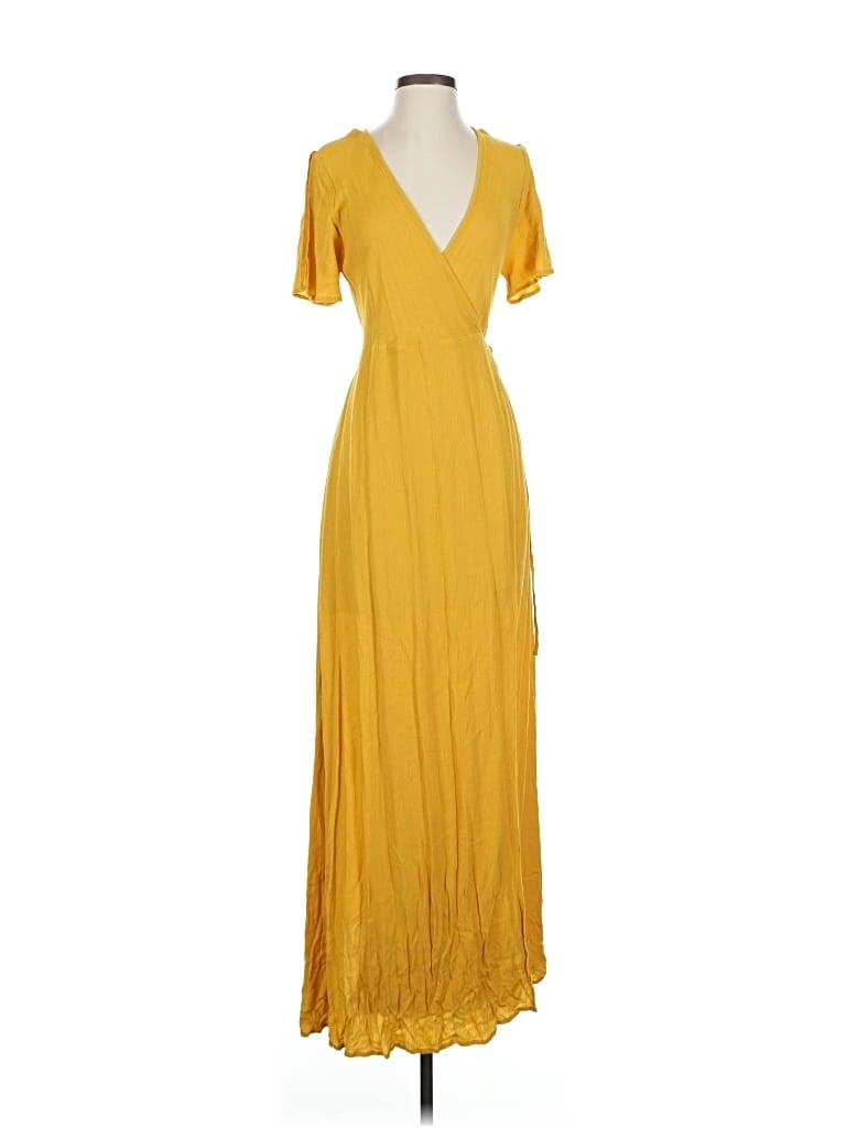 Pre-owned Lulus Casual Dress In Yellow