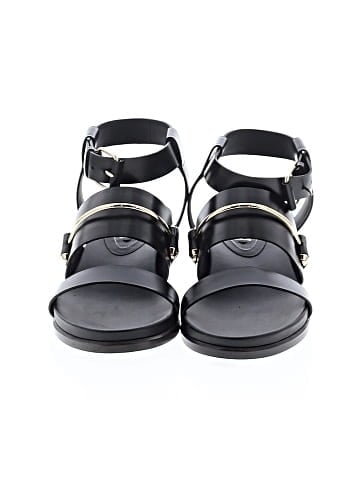 Balenciaga Low Heel Piercing Bar Sandals (view 2)
