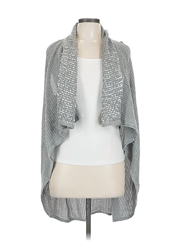 Pre-owned Romeo & Juliet Couture Cardigan Sweater In Silver