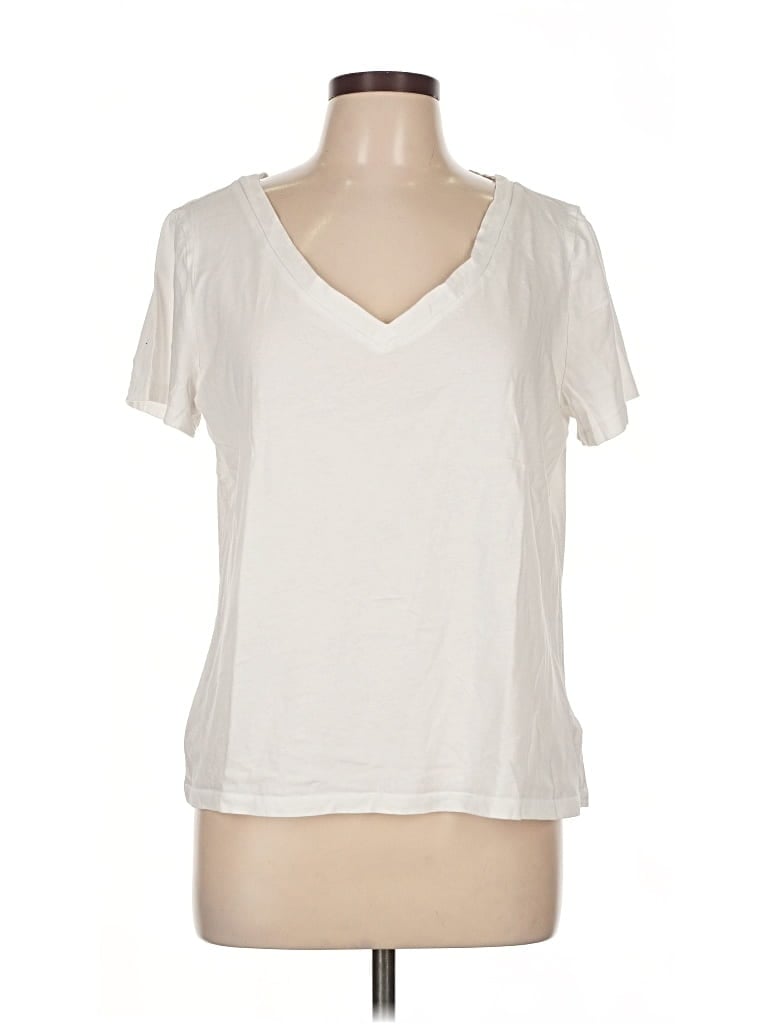 Pre-owned Gap Short Sleeve T-shirt In White