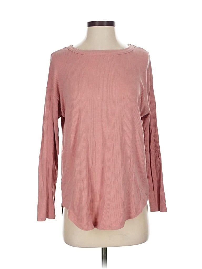 Pre-owned Lou & Grey 3/4 Sleeve T-shirt In Pink