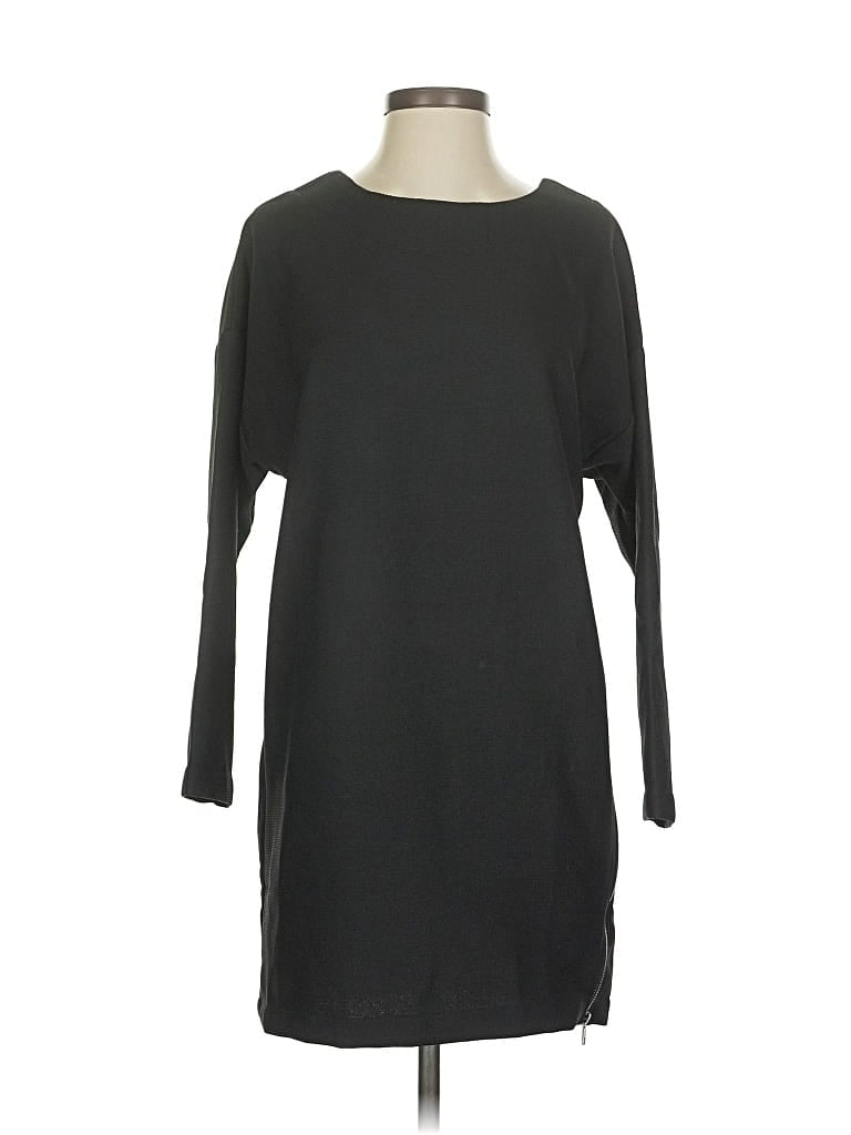 Pre-owned Joa Casual Dress In Black