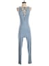 Hot Miami Styles Solid Blue Jumpsuit Size S - photo 1