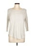 Papermoon Gray 3/4 Sleeve Top Size L - photo 1