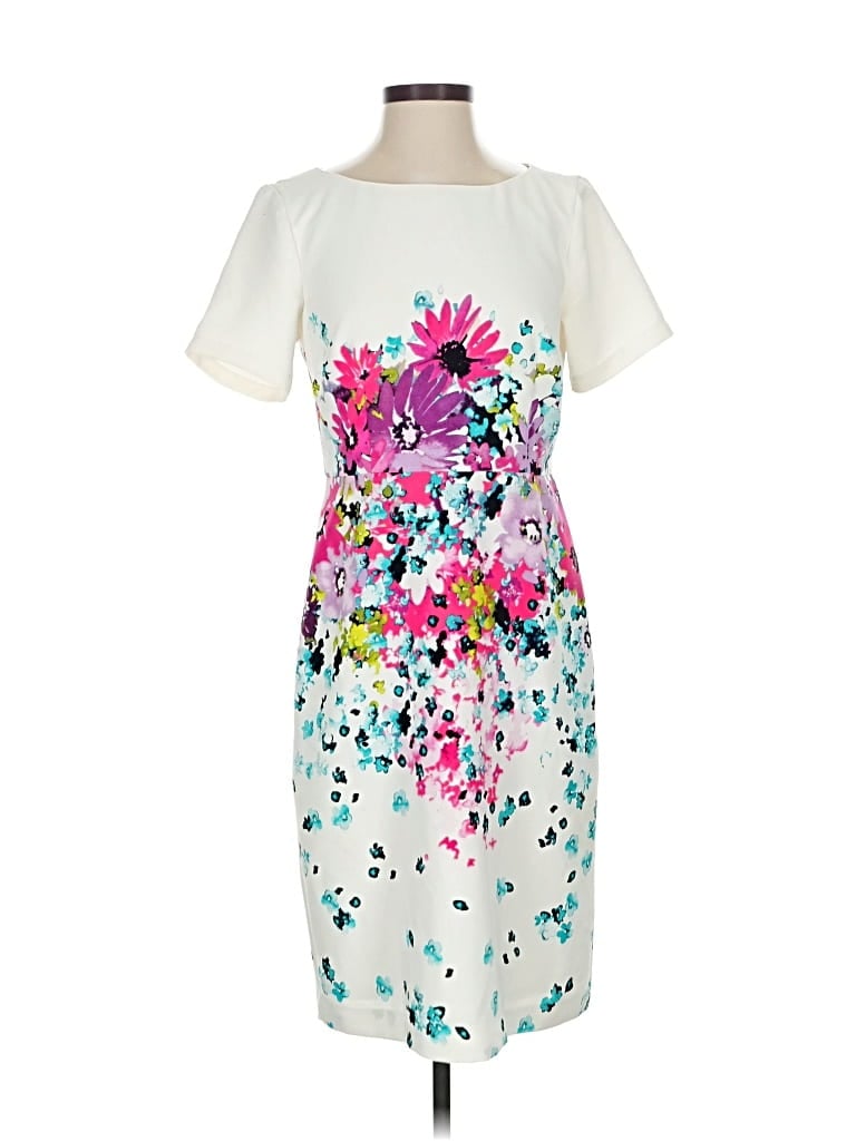 Pre-owned Ann Taylor Factory Cocktail Dress In White