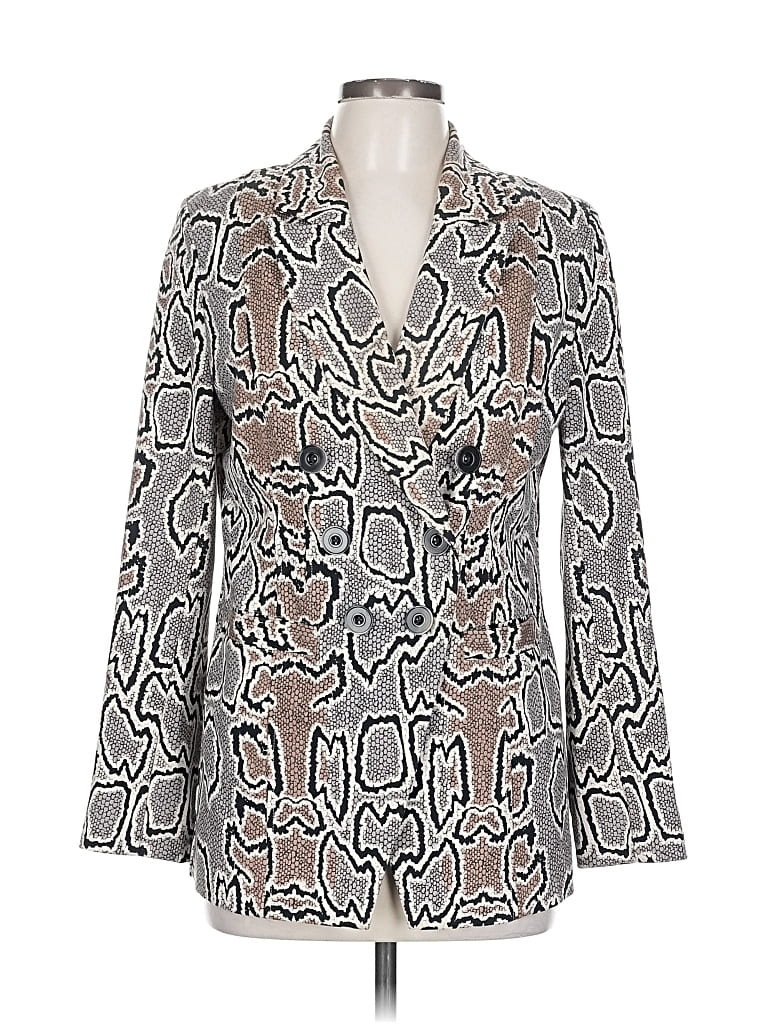 Pre-owned Cabi Blazer Jacket In Gray