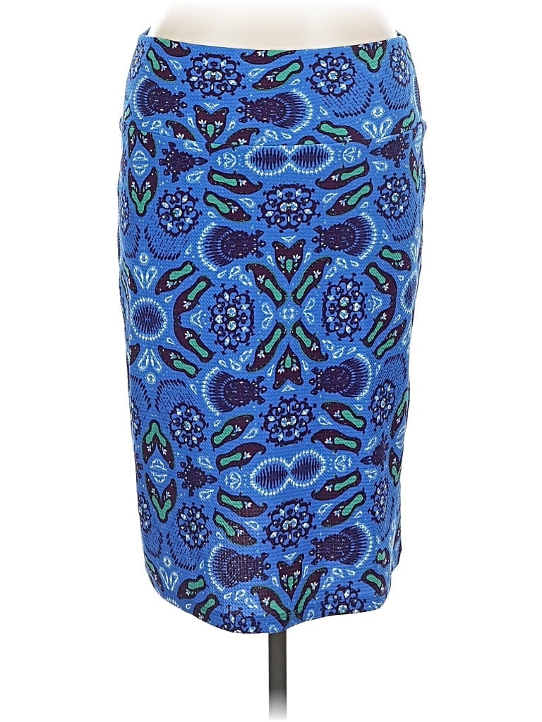 Pre-owned Lularoe Formal Skirt In Blue