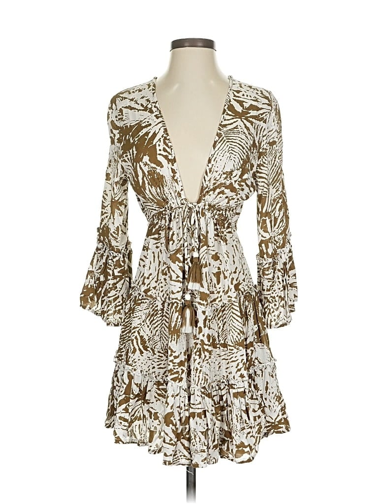 Pre-owned Blue Island Cocktail Dress In Gold