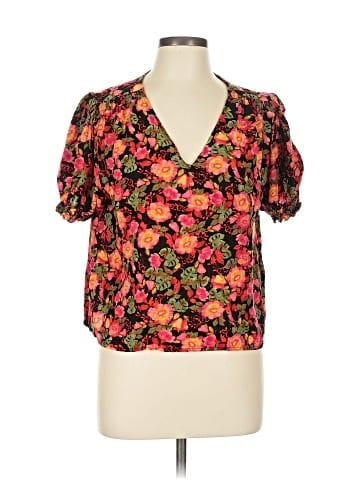 Cynthia Rowley TJX Short Sleeve Blouse (view 1)