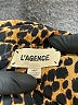 L'Agence 100% Viscose Animal Print Brown 3/4 Sleeve Button-Down Shirt Size XS (0) - photo 6