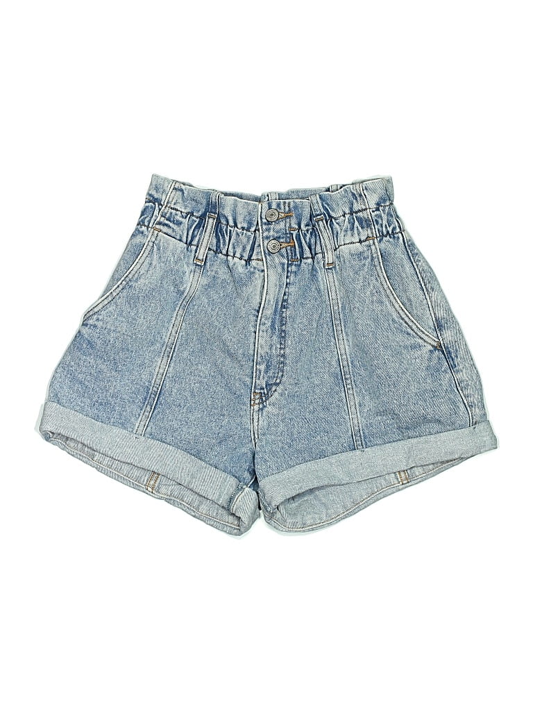 Pre-owned Abercrombie & Fitch Denim Shorts In Blue