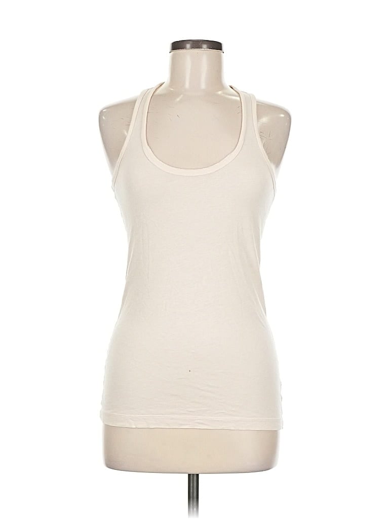Pre-owned Splendid Tank Top Ivory Halter Neckline Tops In White