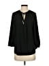 Chico's 100% Polyester Black 3/4 Sleeve Blouse Size Sm (0) - photo 1