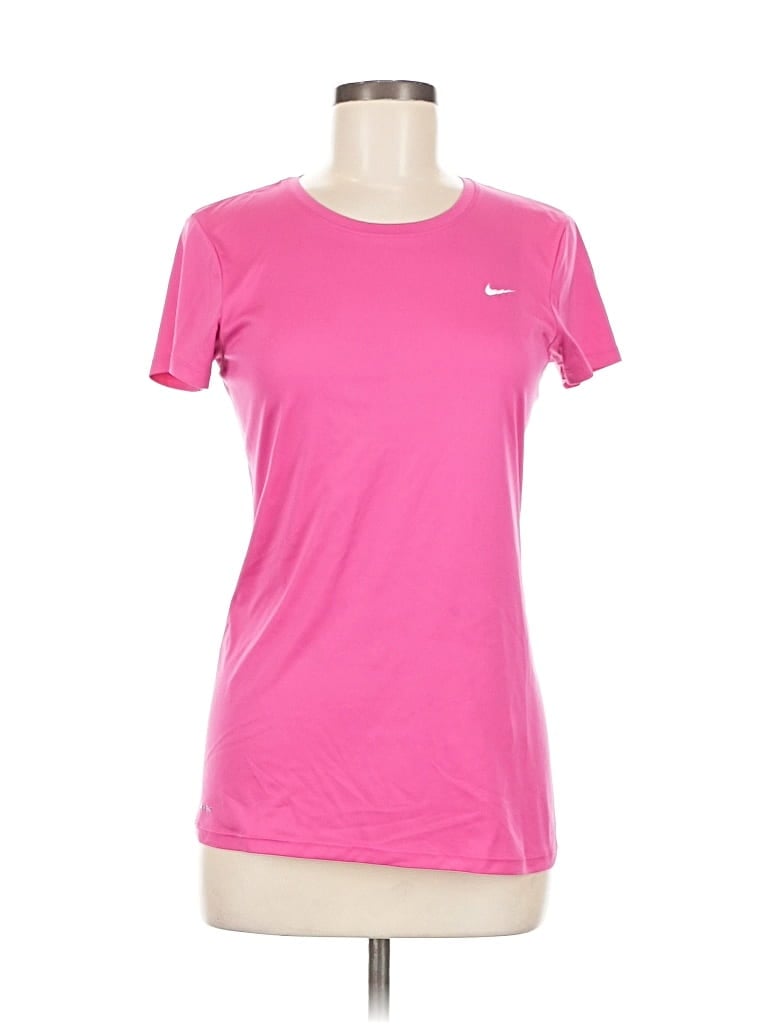 Pre-owned Nike Active T-shirt In Pink